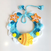 HKM-703443 Pet Hand-woven Collar Cat Wool Decoration