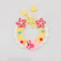 HKM-703443 Pet Hand-woven Collar Cat Wool Decoration