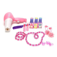 HKM-703571 Beauty Play Set for Girls with Dresser and Makeup Mirror - Pretend Play Toy