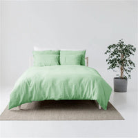 HKM-703891 Linen Four-Piece Minimalist Bed Set in Various Soft Colors