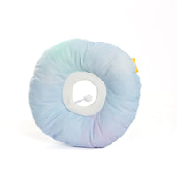 HKM-703891 Rainbow Gradient Waterproof Headgear for Cats and Small Dogs, Soft Sterilization Ring