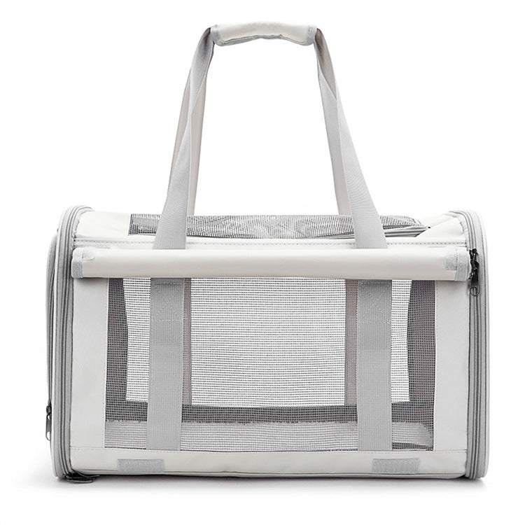 HKM-703891 Transparent Breathable Foldable Outdoor Pet Carrier Bag for Cats and Small Dogs