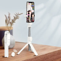 HKM-703955 Aluminum Alloy Anti-Shake Selfie Stick for Mobile Phones - Ideal for Live Streaming and Self-Photography