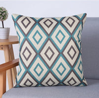 HKM-703955 Geometric Linen Cotton Cushion Cover for Sofa