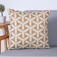 HKM-703955 Geometric Linen Cotton Cushion Cover for Sofa