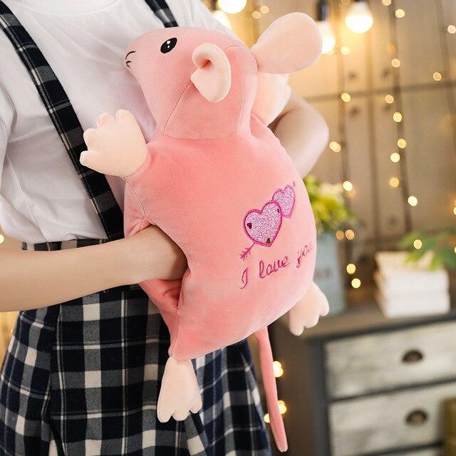 HKM-704019 Mouse-Shaped Down Cotton Hand Cover Pillow