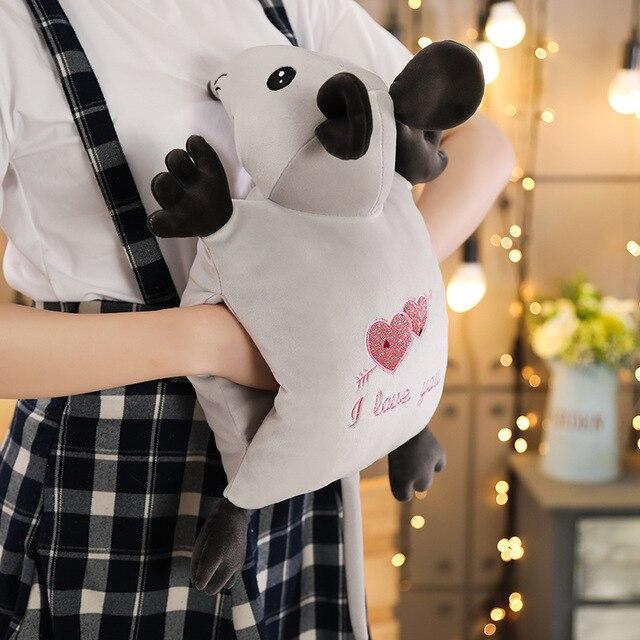 HKM-704019 Mouse-Shaped Down Cotton Hand Cover Pillow