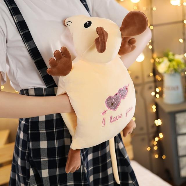 HKM-704019 Mouse-Shaped Down Cotton Hand Cover Pillow