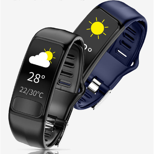 HKM-704403 Intelligent Sports Bracelet with Heart Rate and Blood Pressure Monitoring, PPG, ECG - Touch Control, Multiple Colors