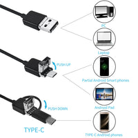HKM-704467 3-in-1 Type-C Android Endoscope with 5.5 mm Probe Diameter and 640x480 Resolution