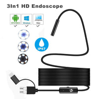 HKM-704467 3-in-1 Type-C Android Endoscope with 5.5 mm Probe Diameter and 640x480 Resolution
