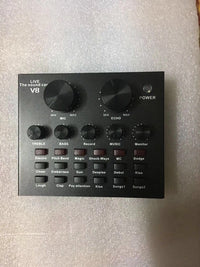 HKM-704595 Universal V8 Mobile Sound Card with 12 Sound Effects and Multiple Connection Modes for Live Streaming