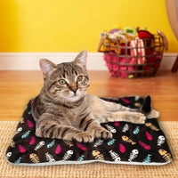 HKM-704659 Thick Flannel Pet Blanket for Cozy Warmth in Elegant Gray Tones