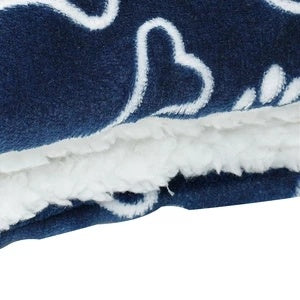 HKM-704659 Thick Flannel Pet Blanket for Cozy Warmth in Elegant Gray Tones