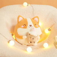 HKM-704723 Cute Cartoon Bubble Tea Plush Toy - Soft Stuffed Boba Tea Cup Cushion for Kids Ages 2-14