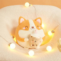 HKM-704723 Cute Cartoon Bubble Tea Plush Toy - Soft Stuffed Boba Tea Cup Cushion for Kids Ages 2-14