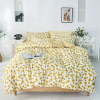 HKM-704723 Solid Color Imitation Cotton Bedding Set - Available in Various Sizes