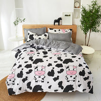 HKM-704723 Solid Color Imitation Cotton Bedding Set - Available in Various Sizes