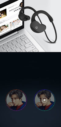 HKM-704787 Two-In-One Bluetooth Headset with 32GB MP3 and Stereo Sound for Sports