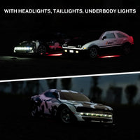 HKM-704851 1:16 Electric 4WD Drift Car RC Toy with Replaceable Tires and Modular Battery for Indoor-Outdoor Racing