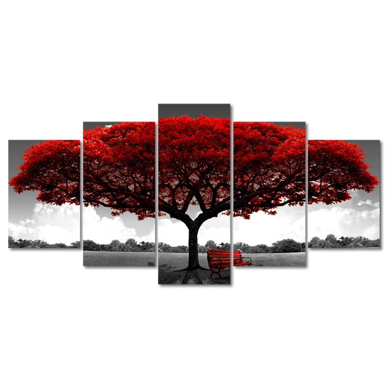 HKM-704979 Frameless Decorative Canvas Wall Art - Modern Rectangle Print on HD Micro-Jet Canvas (80x160CM)