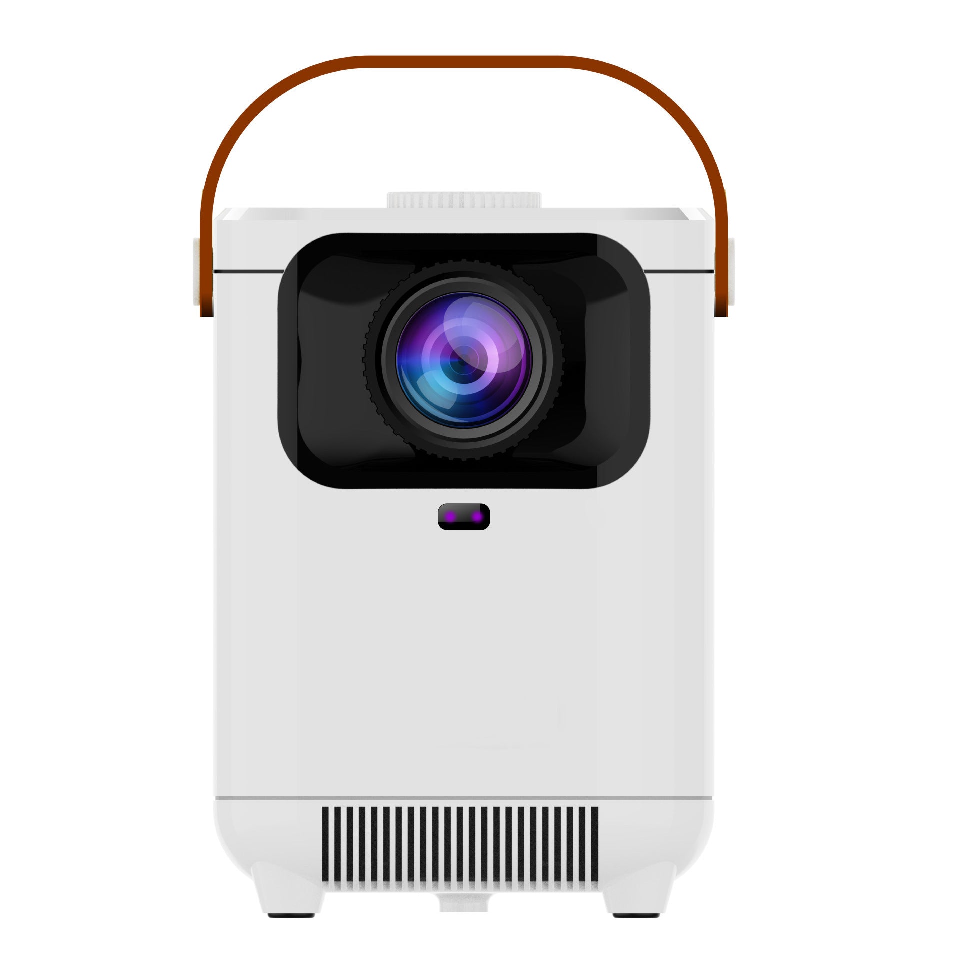 HKM-705235 Portable All-in-One HD Projector with 720p Resolution and 120 Lumens Brightness in Gray