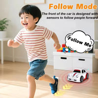 HKM-705299 Smart Drift Race Car with Obstacle Avoidance, Multi-Function Remote Control, Music & Lights - 12cm x 8cm x 5.2cm