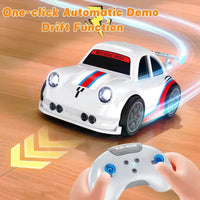 HKM-705299 Smart Drift Race Car with Obstacle Avoidance, Multi-Function Remote Control, Music & Lights - 12cm x 8cm x 5.2cm