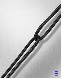 HKM-705427 Magnetic Woven Cotton Yarn Data Cable with Round Head - Micro/Lightning/Type-C, 1M/2M, 2.4A, Black/Silver/Red
