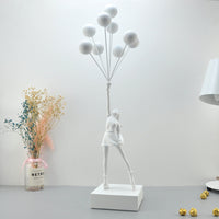 HKM-705491 Charming Character Sculpture in Natural Resin for Modern Decor