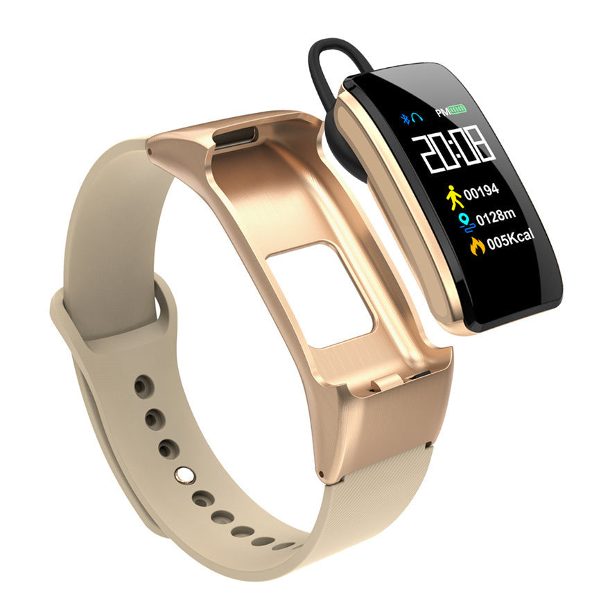 HKM-705555 Smart Fitness Tracker with Heart Rate and Blood Pressure Monitoring, Sleep Tracking, Pedometer, and Call Notifications