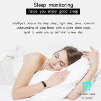 HKM-705555 Smart Fitness Tracker with Heart Rate and Blood Pressure Monitoring, Sleep Tracking, Pedometer, and Call Notifications