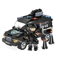 HKM-705619 SWAT Combat Bus Building Blocks Set for Kids - Construction Toy for Ages 6 and Up
