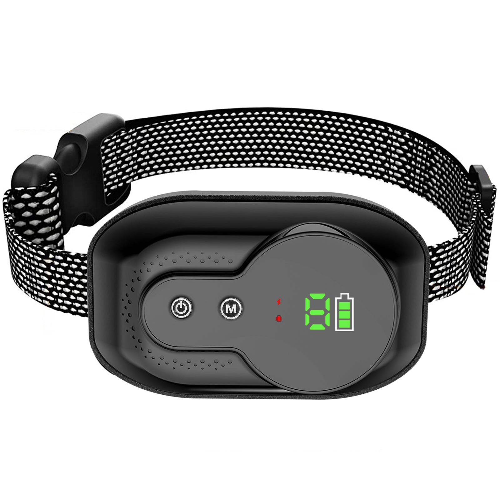 HKM-705747 Adjustable Waterproof Dog Bark Collar with Sound and Vibration Modes