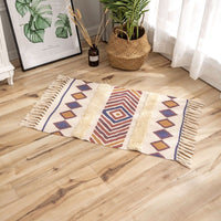 HKM-705875 Tufted Ethnic Style Cotton and Polyester Fiber Floor Mat - 60x90CM Printed Design