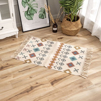 HKM-705875 Tufted Ethnic Style Cotton and Polyester Fiber Floor Mat - 60x90CM Printed Design