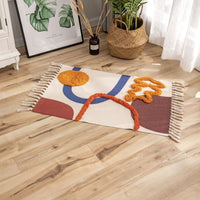 HKM-705875 Tufted Ethnic Style Cotton and Polyester Fiber Floor Mat - 60x90CM Printed Design