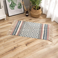 HKM-705875 Tufted Ethnic Style Cotton and Polyester Fiber Floor Mat - 60x90CM Printed Design