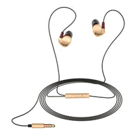 HKM-705939 In-Ear Sports Headphones with Heavy Bass and 3.5mm Plug - Lightweight, Silicone Ear Plugs, and Built-in Microphone