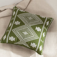 HKM-705939 Nordic Green Cactus Embroidered Throw Pillow - Available in 45x45cm and 30x50cm