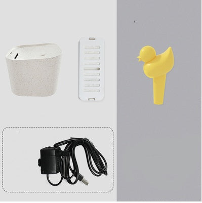 HKM-706067 Automatic Pet Cat Water Dispenser with Little Duck Nozzle and Multiple Filter Options