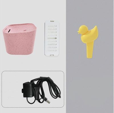 HKM-706067 Automatic Pet Cat Water Dispenser with Little Duck Nozzle and Multiple Filter Options