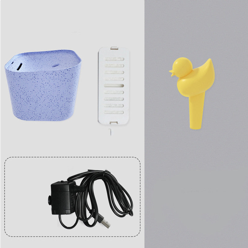 HKM-706067 Automatic Pet Cat Water Dispenser with Little Duck Nozzle and Multiple Filter Options