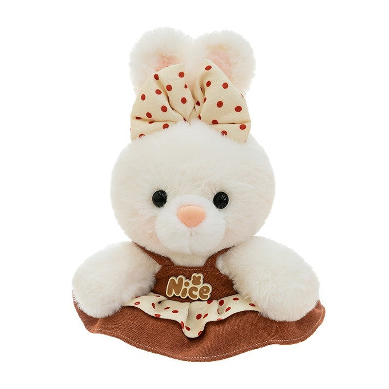 HKM-706067 Plaid Bear Plush Toy for Youth Couples – 23CM Soft PP Cotton Stuffed Animal