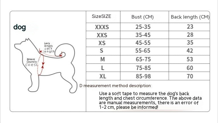 HKM-706195 Antibacterial Cotton-Padded Dog Coat with Adjustable Buckle - Pink/Gray, Sizes 3XS-XL