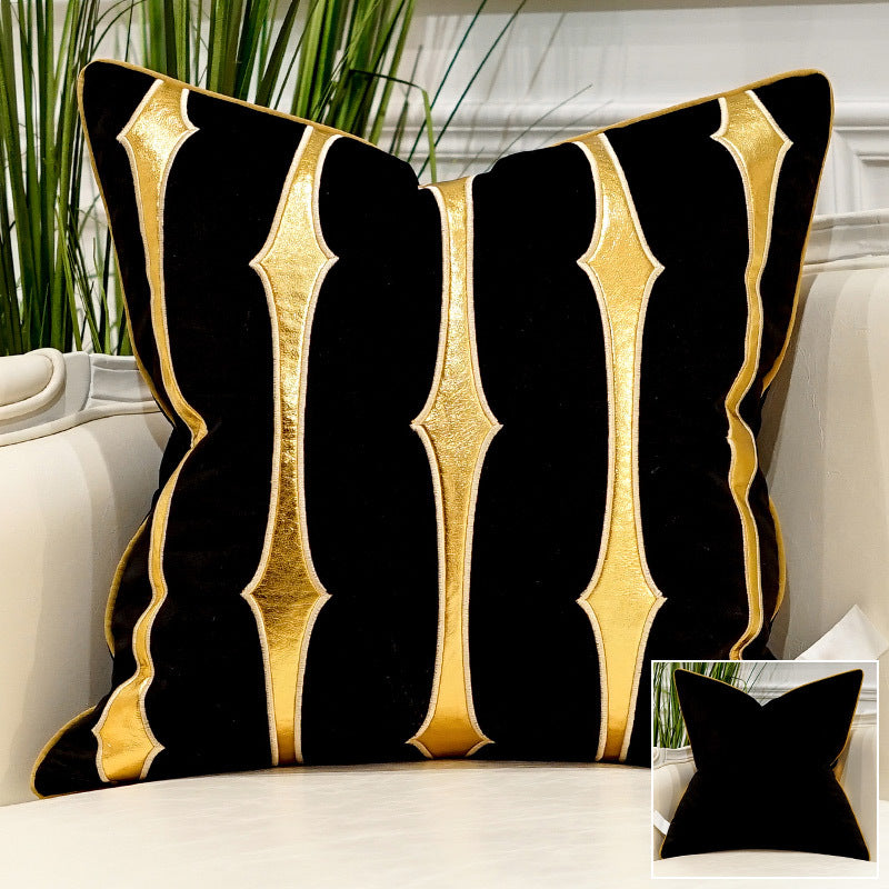 HKM-706323 Embroidered Plush Throw Pillow for Modern Sofa, Available in 45x45cm and 50x50cm