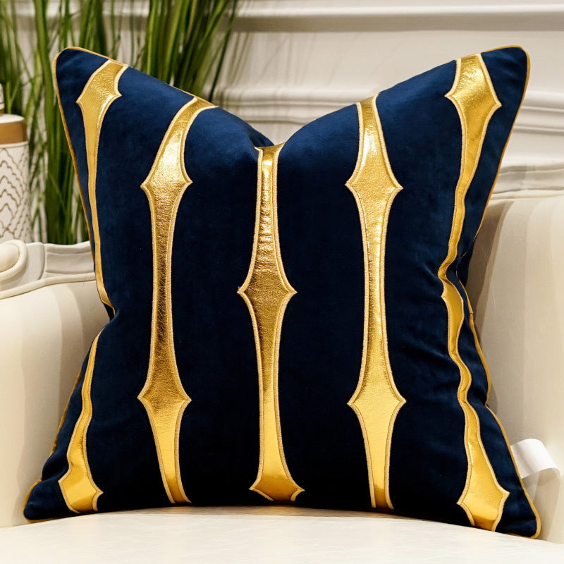 HKM-706323 Embroidered Plush Throw Pillow for Modern Sofa, Available in 45x45cm and 50x50cm