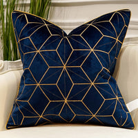 HKM-706323 Embroidered Plush Throw Pillow for Modern Sofa, Available in 45x45cm and 50x50cm