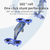 HKM-706451 3-in-1 Remote Control Quadcopter for Land, Air, and Water with 360° Stunt Rotation and LED Lights