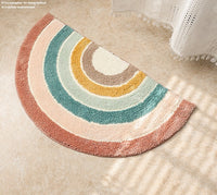 HKM-706579 Cartoon Non-Slip Toilet Entrance Floor Mat - Soft and Absorbent Flocking Design, 50x90cm